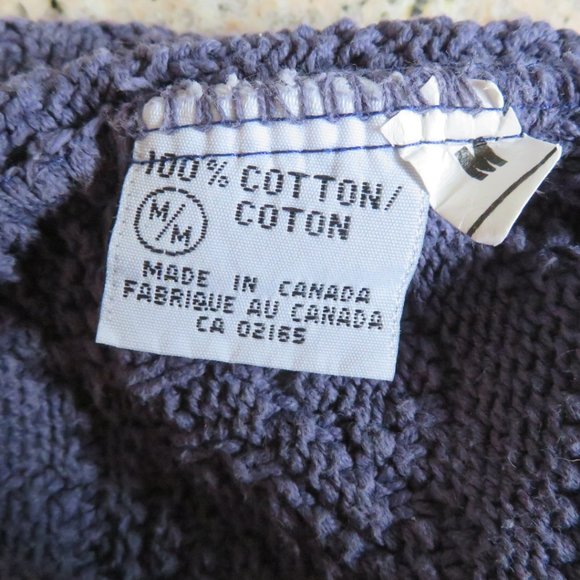 Daniel HECHTER Paris Heather BLUE Sweater Medium Cotton (K68) - Picture 7 of 8